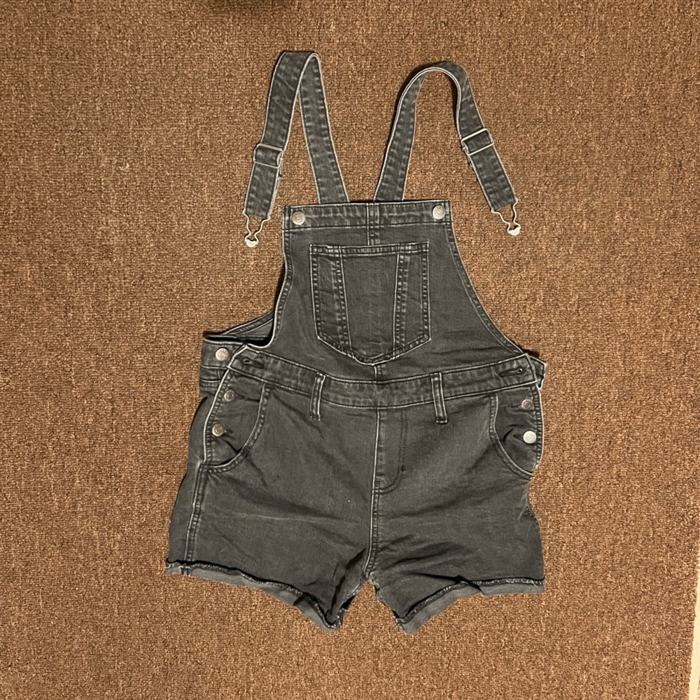 Old Navy Black Women's Denim Overalls